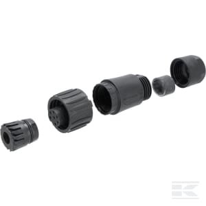 Kabelio lizdas, 7 kontaktų, litavimo versija WESC01630D