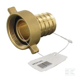 Žarnų antgalis 1 1/4" su užsukamu dangteliu, vidinis sriegis 1 1/2" WK34104L