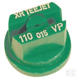 Plokščias ventiliatoriaus antgalis XR 110° 015 žalias plastikinis TeeJet XR110015VP