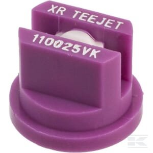 Plokščias ventiliatoriaus antgalis XR 110° 025 purpurinė keramika TeeJet XR110025VK