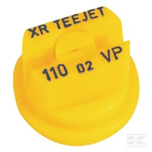 Plokščias ventiliatoriaus antgalis XR 110° 02 geltonas plastikinis TeeJet XR11002VP