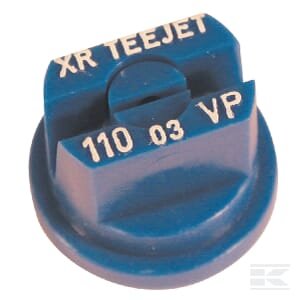 Plokščias ventiliatoriaus antgalis XR 110° 03 mėlynas plastikinis TeeJet XR11003VP