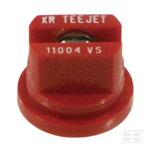 Plokščias ventiliatoriaus antgalis XR 110° 04 raudonas nerūdijančio plieno TeeJet XR11004VS