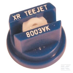 Plokščiasrovis purkštukas XR 80° 03 mėlynas keramikinis TeeJet XR8003VK