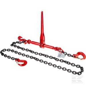 Grandinių tempiklis su rečiatiniu mechanizmu ir grandine 8mm ZRS8