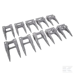 Dvipirštis, 17 mm, pilkas (10) 1650202