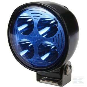 Darbinis žibintas LED, 800lm, apvalus, 12/24V, mėlynas, tvirtinamas varžtais, 110.4mm, 4 LED, Hella 1G0996276701