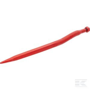 Siloso noragas, alkūninis: 38 mm kvadratinė dalis 40x840 mm, smailus galas su M27x1,5 mm veržle, raudonas 23201502Z
