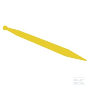 Krautuvo dantis, tiesus, apvalaus profilio 50x800mm, smailus galas, su M28x1,5 veržle, rudas, Stoll 2436430