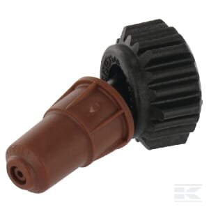 Tuščiaviduris kūginis purkštukas 38720-PP 80° rudas plastikinis TeeJet 38720PPBX12