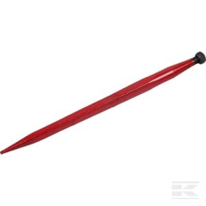 Krautuvo noragas, tiesus, kvadratinė dalis 45x820 mm, smailus antgalis su M28x1,5 mm veržle, raudona, Battista Porteri 519354582