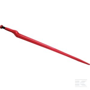 Krautuvo noragas, alkūninis: 70 mm dviguba T sekcija 36x895 mm, smailus antgalis su M22x1,5 mm veržle, raudona 5192FT88N1