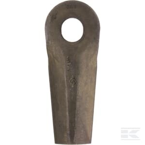 Žoliapjovės peilis LH/RH 129x50x4mm ovalios angos 20,5x18,5mm Tinka Kuhn/John Deere 25 pak. 56450000