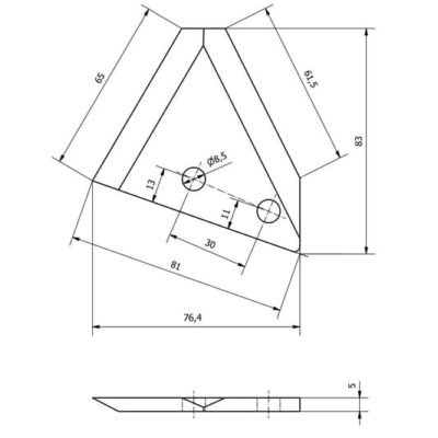 Tiekimo vagono peilis RH 634674