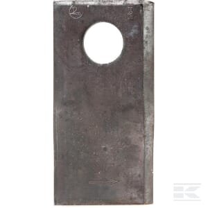 Vejapjovės peilis LH 97x48x4mm anga Ø19mm Tinka Kongskilde JF/Stoll 8113800023