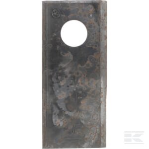 Vejapjovės peilis LH 110x48x4mm anga Ø19mm Tinka Kongskilde JF/Stoll 8113800031