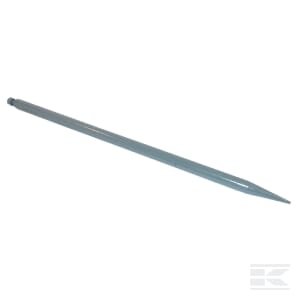 Krautuvo noragas, tiesus, apvali dalis 25,4x635 mm, smailus antgalis su veržle, juodas FT8850