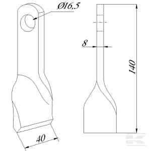 Lenkta 40x140 mm Nobili CK4330
