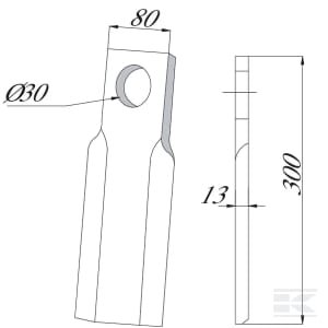 Topper Blade 80x300mm Procomas CK4830