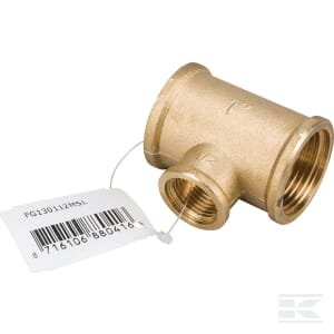 Žalvarinis T-gabalas 3xF 1"x1/2"x1" FG130112MSL