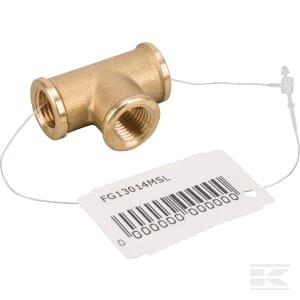 Žalvarinė T dalis 3xF 1/4" FG13014MSL