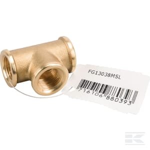 Žalvarinė T dalis 3xF 3/8" FG13038MSL