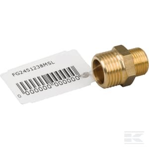 Žalvarinis antgalis 2xM 1/2" x 3/8" FG2451238MSL