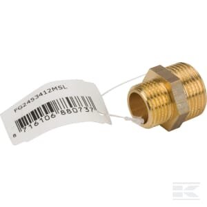 Žalvarinis antgalis 2xM 3/4" x 1/2" FG2453412MSL
