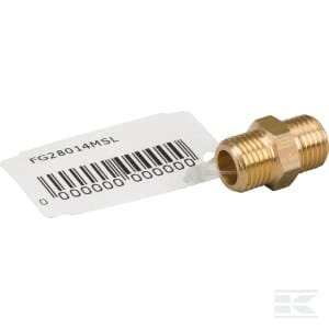 Žalvarinė mova 2xM 1/4" FG28014MSL