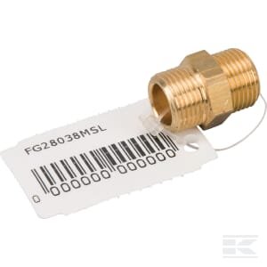 Žalvarinė mova 2xM 3/8" FG28038MSL