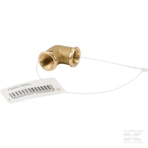 Žalvarinė alkūnė 2xF 1/4" FG9014MSL