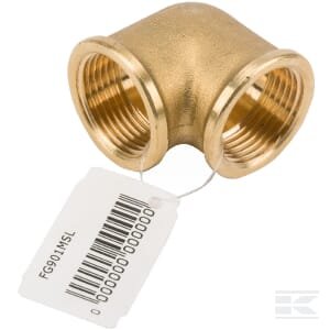 Žalvarinė alkūnė 2xF 1" FG901MSL