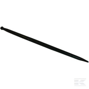 Krautuvo noragas, tiesus, dviguba T sekcija 42x1100 mm, smailus antgalis su M28x1,5 mm veržle, juodas, Battista Porteri FT17