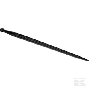 Krautuvo noragas, tiesus, dviguba T sekcija 38x810 mm, smailus antgalis su M22x1,5 mm veržle, juodas, Battista Porteri FT1