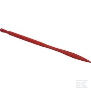 Krautuvo noragas, tiesus, kvadratinė dalis 36x900mm, suplotas antgalis su M22x1.5mm veržle, raudonas, SHW FT3