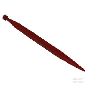 Krautuvo noragas, tiesus, kvadratinė dalis 37x610 mm, smailus antgalis su M20x1,5 mm veržle, juodas, Battista Porteri FT32