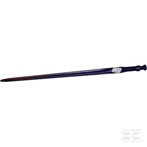 Krautuvo noragas, tiesus, žvaigždutė 35x820mm, smailus antgalis su M22x1.5mm veržle, juodas, FST FT484326