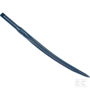 Krautuvo dantis, lenktas, žvaigždinio profilio 35x680mm, smailus galas, su Ø8 spyruokliniu kaiščiu, juodas, FST FT486636