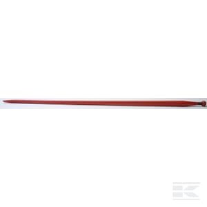 Krautuvo dantis, tiesus, kvadratinio profilio 36x1250mm, smailus galas, su M20x1,5 veržle, raudonas, Kverneland KK221153