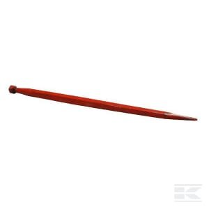 Krautuvo dantis, tiesus, kvadratinio profilio 45x985mm, smailus galas, su M30x2 veržle, raudonas, Kverneland KK241161A