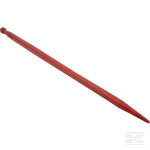 Krautuvo dantis, tiesus, kvadratinio profilio 45x1240mm, smailus galas, su M30x2 veržle, raudonas, Kverneland KK241162A
