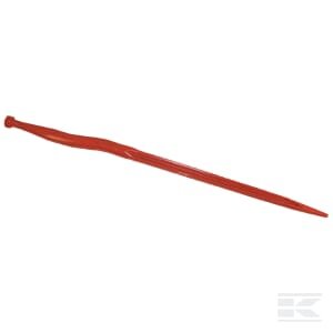 Siloso noragas, alkūninis: 38 mm dviguba T sekcija 36x910 mm, smailus antgalis su M22x1,5 mm veržle, raudonas, SHW KT10