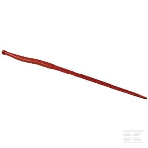 Siloso noragas, alkūninis: 38 mm žvaigždės sekcija 36x1000 mm, smailus antgalis su M20x1,5 mm veržle, raudonas, SHW KT11