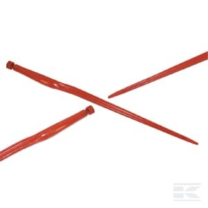 Siloso noragas, alkūninis: 58 mm žvaigždės sekcija 36x800 mm, smailus antgalis su M20x1,5 mm veržle, raudonas, SHW KT8