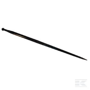 Krautuvo noragas, tiesus, dviguba T sekcija 36x1100mm, smailus antgalis su M22x1.5mm veržle, juodas, Battista Porteri RT1