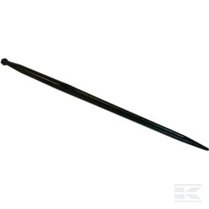 Krautuvo noragas, tiesus, dviguba T sekcija 36x1000mm, smailus antgalis su M22x1,5mm veržle, juodas, Battista Porteri RT3