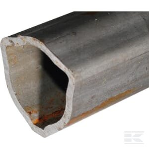 Išorinis trikampis profilio vamzdis, dydis: 2, Ø in: 30.2, Ø out: 36x2.9mm, L: 3m, su plačiu kampu, Bondioli & Pavesi 125183000R06