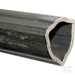 Trikampis profilio vamzdis T50/T60, Ø in: 36.6, Ø out: 45x4.2mm, L: 2.8m, Comer 191150100