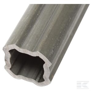 Padengtas vidinis profilio vamzdis SFT S6, Ø in: 37.9, Ø out: 47.4x4.8mm, L: 1.5m, su plačiu kampu, Bondioli & Pavesi 2453N1500