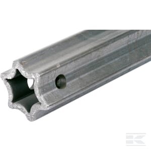 Grūdintas profilio vamzdis, žvaigždinis S4LH, Ø in: 39, Ø out: 51x37x6mm, L: 1.4m, Walterscheid 75431041400